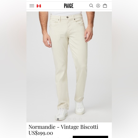 Paige Normandie White Jeans - Picture 1 of 7